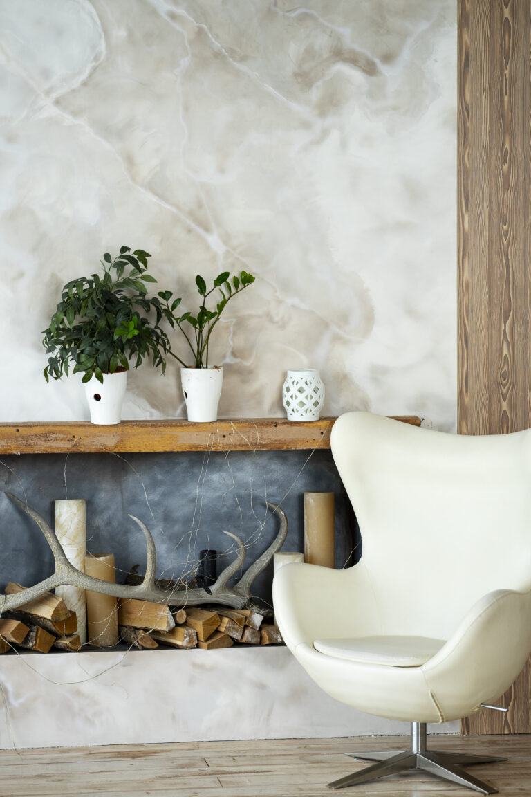 interior-room-design-with-armchair-potted-plants